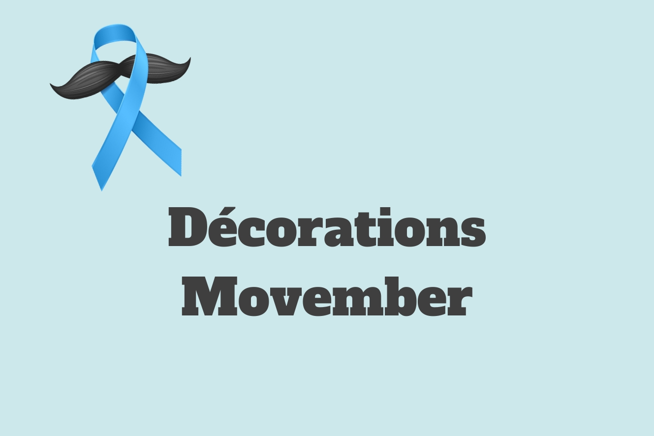 décorations movember novembre bleu